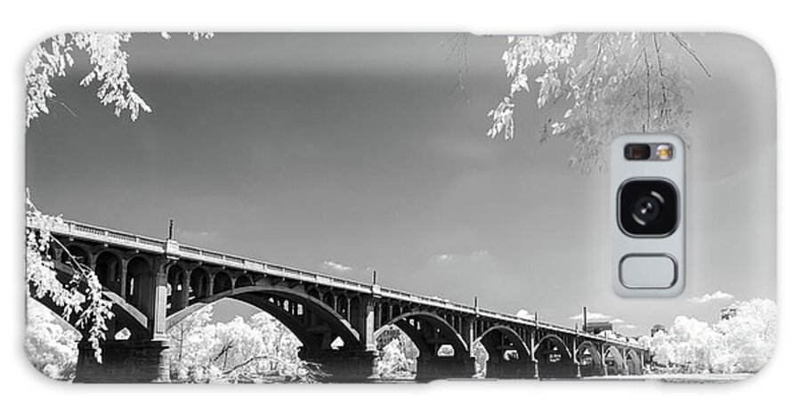 Gervais Street Bridge Galaxy Case featuring the photograph Gervais Street Bridge in IR1 by Charles Hite