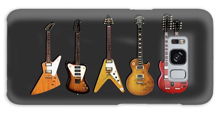 Gibson Galaxy Case featuring the photograph Gibson Electric Guitar Collection by Mark Rogan