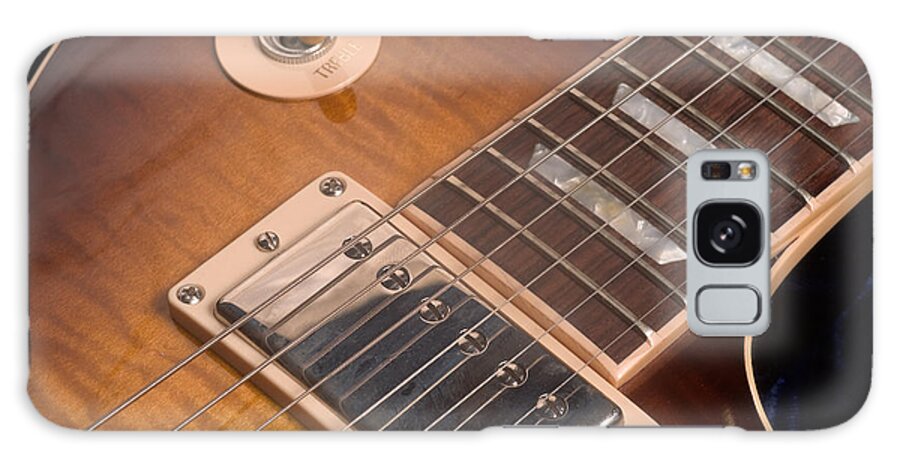 Les Paul Galaxy Case featuring the photograph Gibson Les Paul Guitar by Gene Martin by David Smith