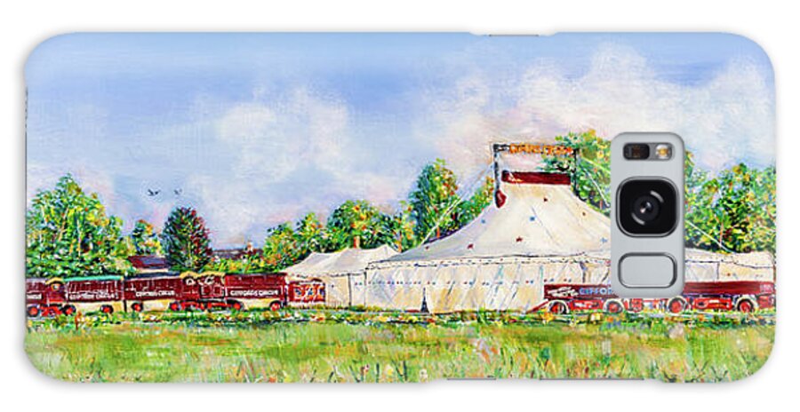 Giffords Circus Galaxy Case featuring the painting Giffords Circus At Frampton On Severn by Seeables Visual Arts