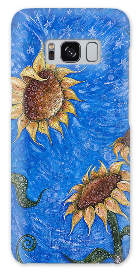 Floral Galaxy Case featuring the painting Gift of Life by Tanielle Childers