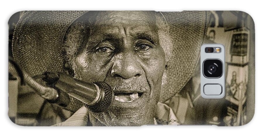 Gip Gip's Place Juke Joint Blues Alabama Music Singer Guitar Galaxy Case featuring the photograph Gip by Mark Peavy