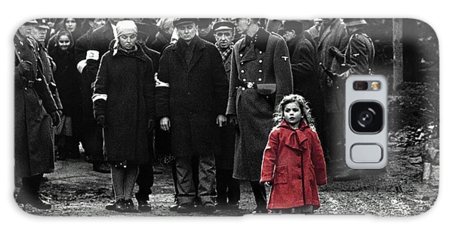 Girl With Red Coat Publicity Photo Schindlers List 1993 Galaxy S8 Case featuring the photograph Girl with red coat publicity photo Schindlers list 1993 by David Lee Guss
