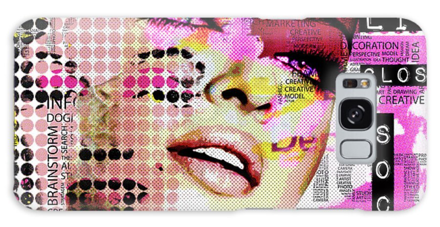Girl Galaxy Case featuring the digital art Girly collection 2 by Luz Graphic Studio