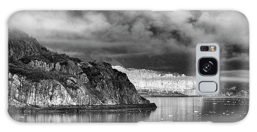 Alaska Galaxy Case featuring the photograph Glacier Bay Alaska in BW by Paul Ross