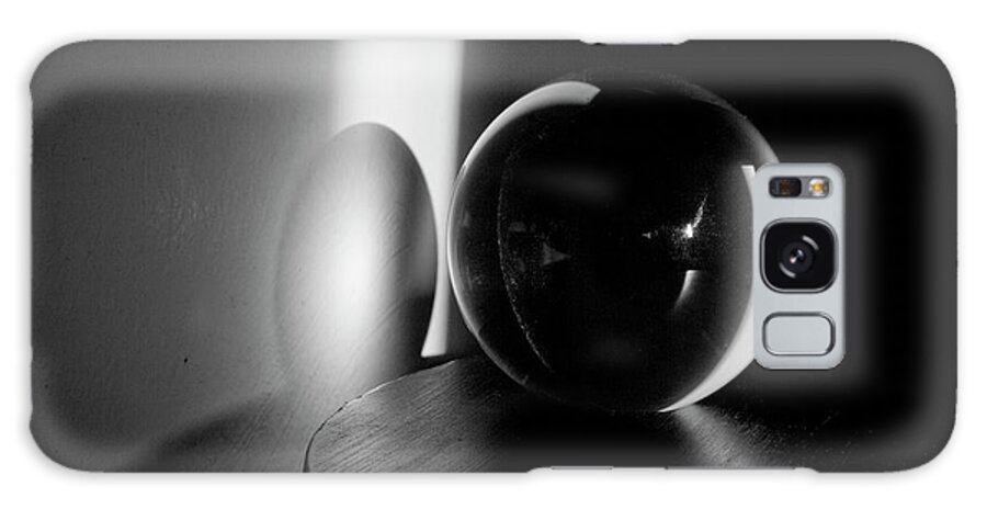 Glass Galaxy Case featuring the photograph Glass Sphere in Light and Shadow by David Gordon