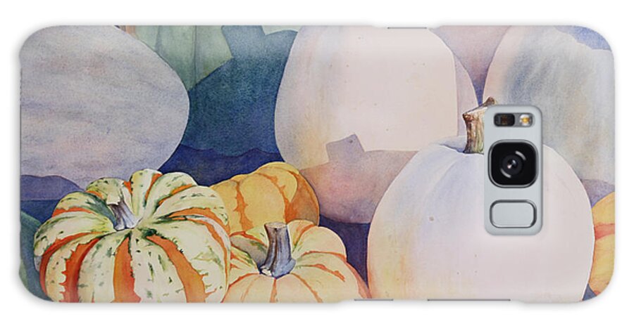 Still Life Galaxy Case featuring the painting Glorious Gourds by Brenda Beck Fisher