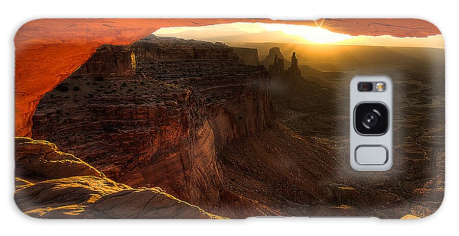Mesa Arch Galaxy Case featuring the photograph Underglow -Zoomed In- by Ryan Smith