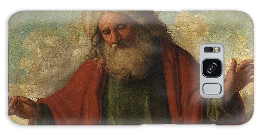 Christ Galaxy Case featuring the painting God the Father by Cima da Conegliano