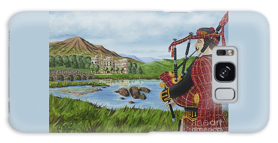 Bagpiper Galaxy Case featuring the photograph Going Home by Val Miller