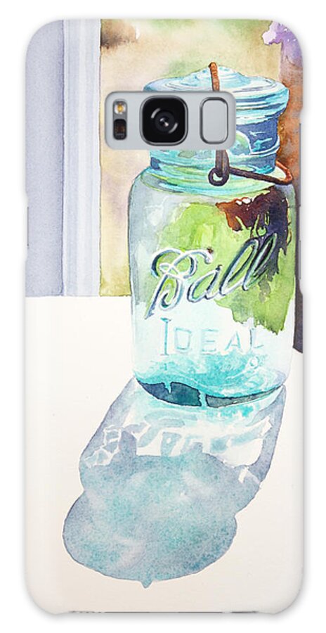 Ball Jar Galaxy Case featuring the painting Going to the Ball by Brenda Beck Fisher