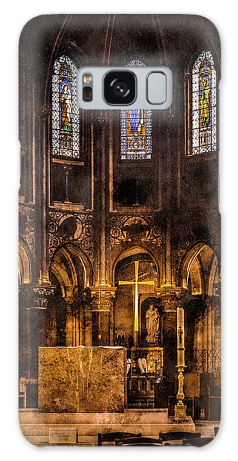 Paris Galaxy Case featuring the photograph Paris, France - Gold Cross - St Germain des Pres by Mark Forte