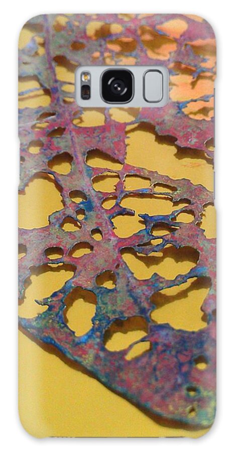 Gold Galaxy Case featuring the photograph Gold Leaf 1 by Jennifer Bright Burr