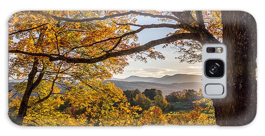 Fall Foliage Galaxy Case featuring the photograph Vermont Framed in Gold by Tim Kirchoff