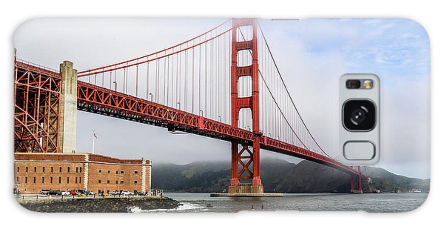 Usa Galaxy Case featuring the photograph Golden Gate Bridge by Alberto Zanoni