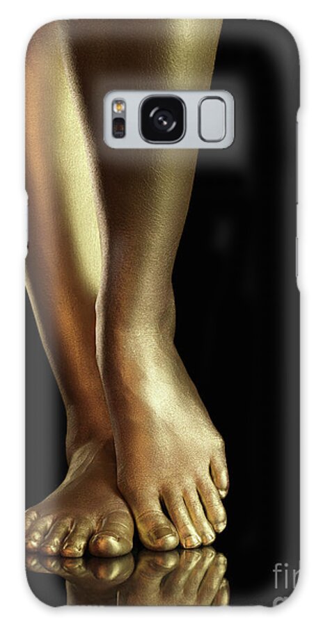 Legs Galaxy Case featuring the photograph Golden Legs by Maxim Images Exquisite Prints