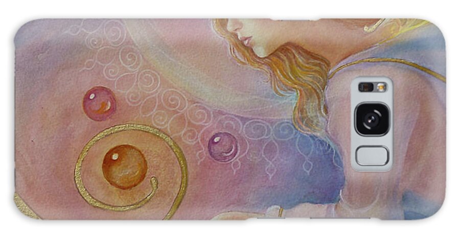 Angel Galaxy Case featuring the painting Golden Mean by Victoria Lisi