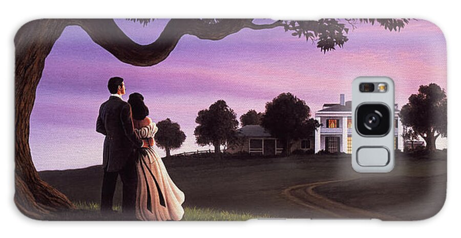 Gone With The Wind Galaxy Case featuring the painting Gone With The Wind by Jerry LoFaro