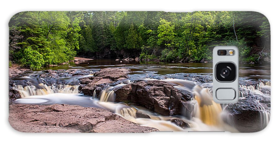 Upper Gooseberry Falls Galaxy Case featuring the photograph Goose Berry River Rapids by Paul Freidlund