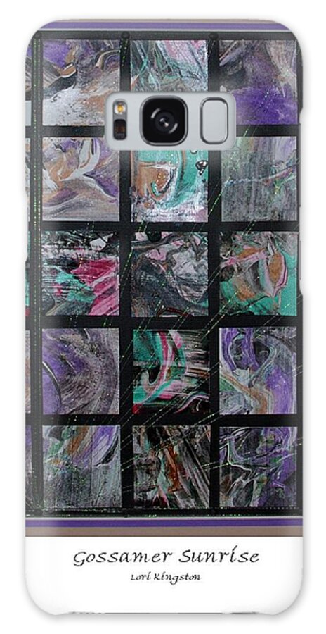 Lori Kingston Galaxy Case featuring the mixed media Gossamer Sunrise by Lori Kingston