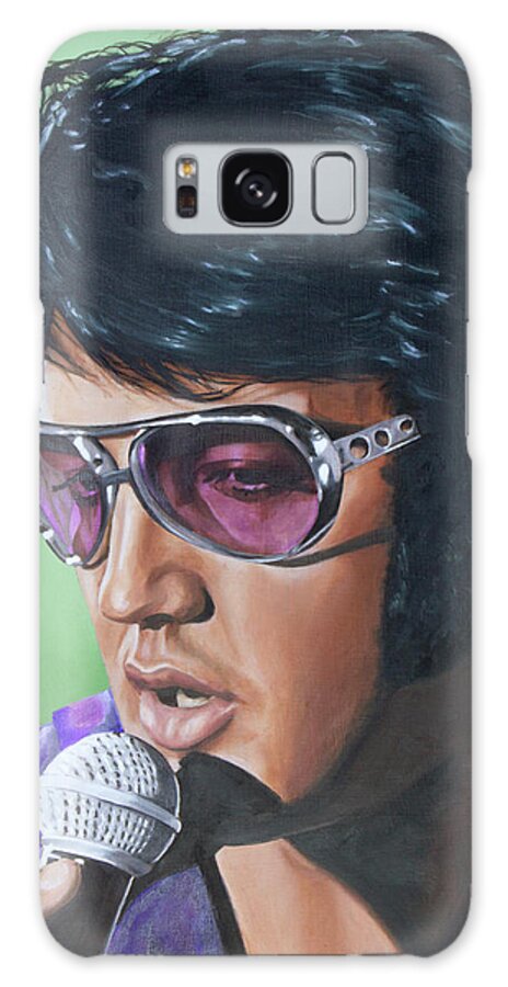 Elvis Galaxy Case featuring the painting Got my mojo working by Rob De Vries