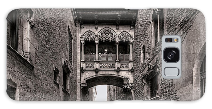 Barcelona Galaxy Case featuring the photograph Gothic Barcelona by Peter Kennett