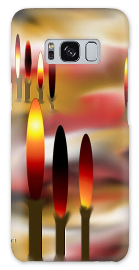 Tree Galaxy Case featuring the digital art Gradient Trees #2 by Carol Crisafi