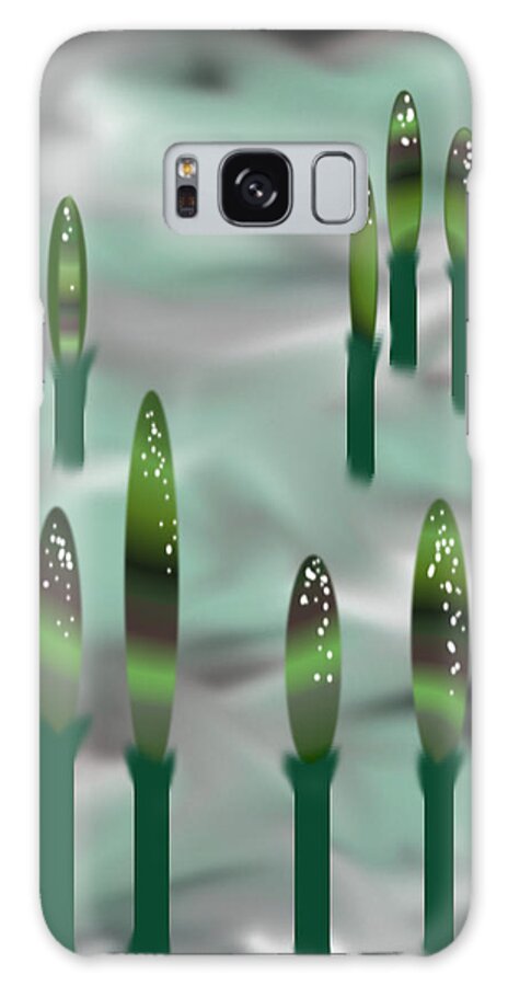 Tree Galaxy Case featuring the digital art Gradient Trees #4 by Carol Crisafi