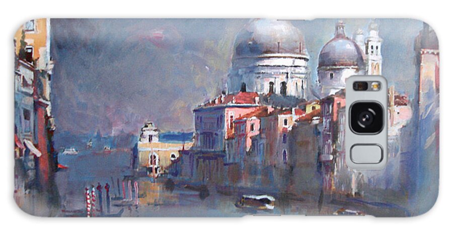 Landscape Galaxy Case featuring the painting Grand Canal Venice by Ylli Haruni