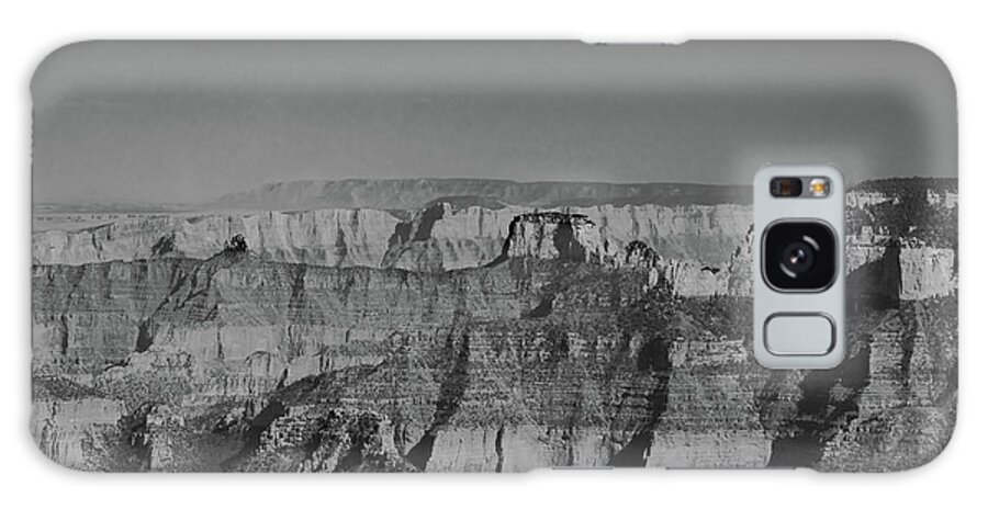 Granbd Canyon Galaxy Case featuring the photograph Grand Canyon Black and White by Jeff Hubbard