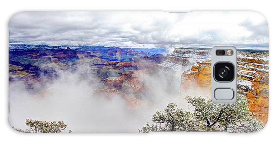 Grand Canyon Galaxy Case featuring the photograph Grand Canyon in the snow by Greg Smith