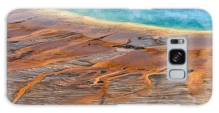 Grand Prismatic Spring Galaxy Case featuring the photograph Grand Prismatic Spring by Ken Barrett