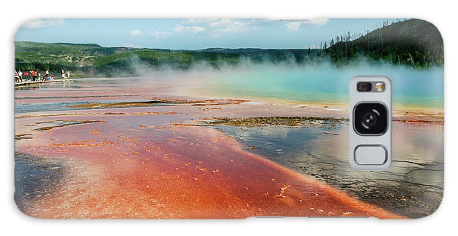 Yellowstone Galaxy Case featuring the photograph Grand Prismatic Spring, Yellowstone by Aashish Vaidya