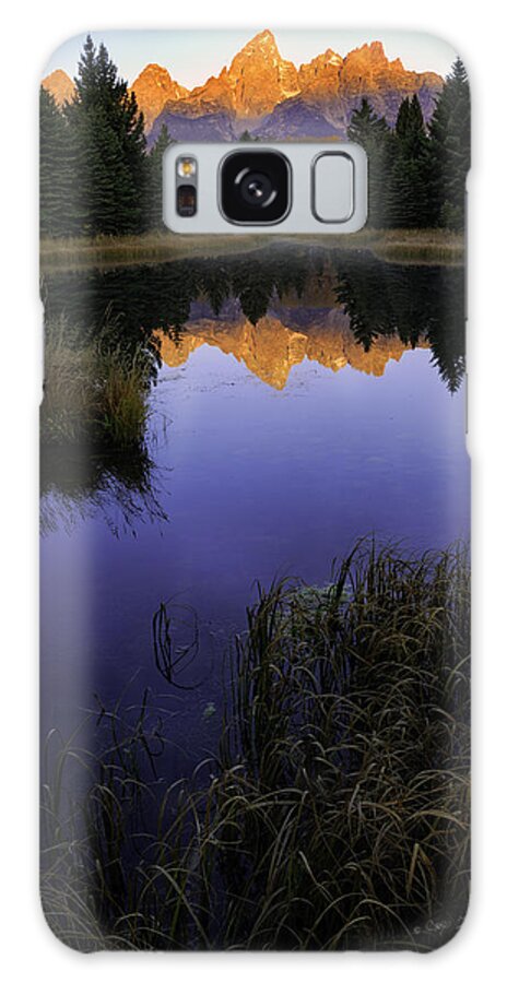 Grand Tetons Galaxy Case featuring the photograph Grand Teton Morning by Craig J Satterlee