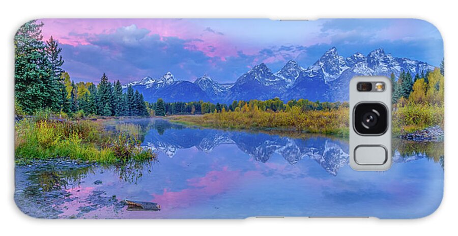 Adventure Galaxy Case featuring the photograph Grand Teton Sunrise by Scott McGuire