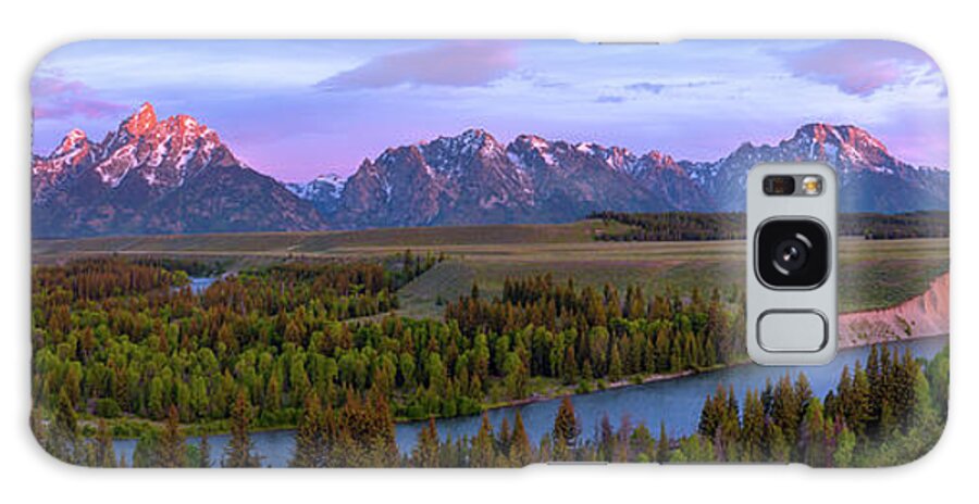 Grand Tetons Galaxy Case featuring the photograph Grand Tetons by Chad Dutson