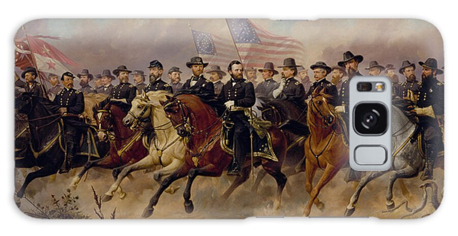 Grant Galaxy Case featuring the painting Grant and His Generals by War Is Hell Store