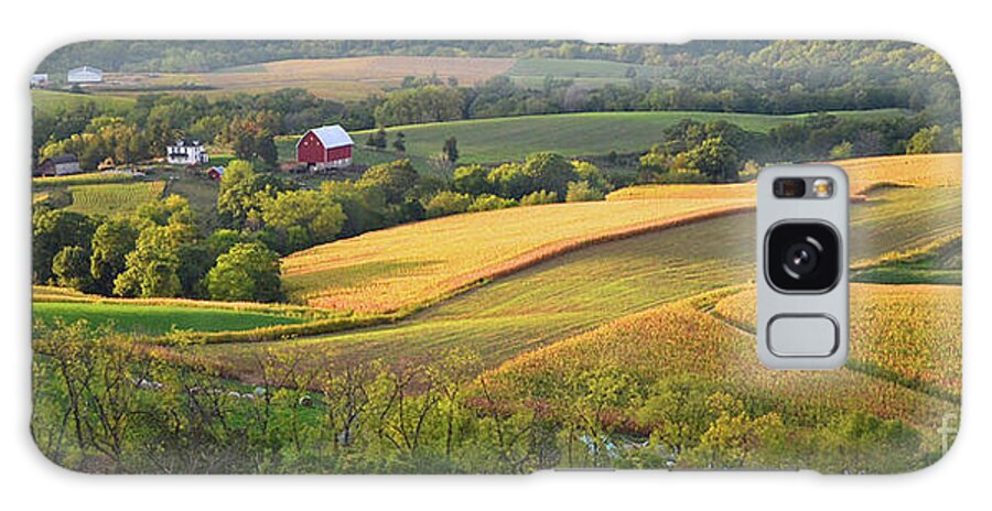 Iowa Galaxy Case featuring the photograph Iowa - Grant Wood Country by Ron Long