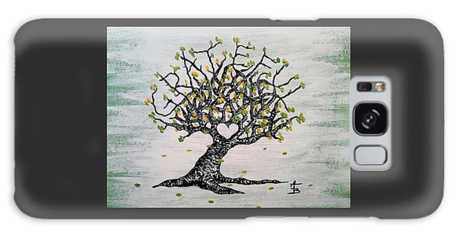 Grateful Galaxy Case featuring the drawing Grateful Love Tree by Aaron Bombalicki