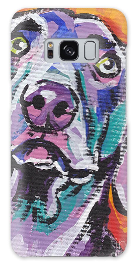 Weimaraner Galaxy Case featuring the painting Gray Ghost by Lea S