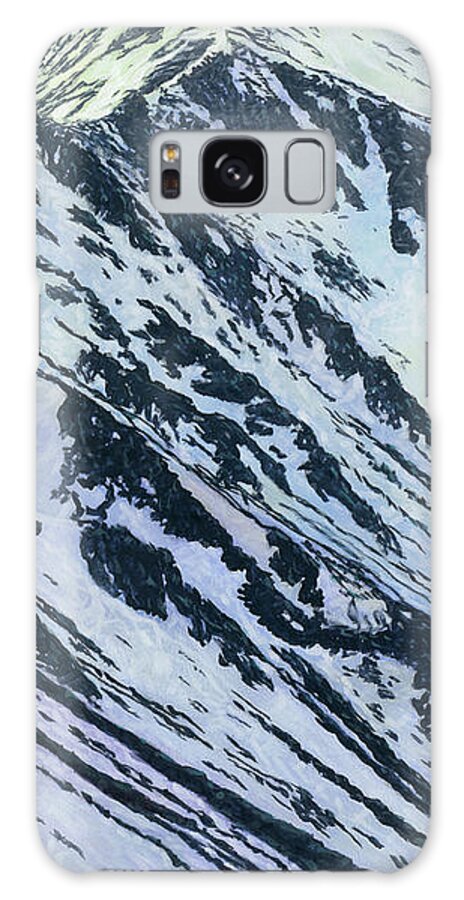 Colorado Galaxy Case featuring the painting Gray's Peak in Winter by James W Johnson