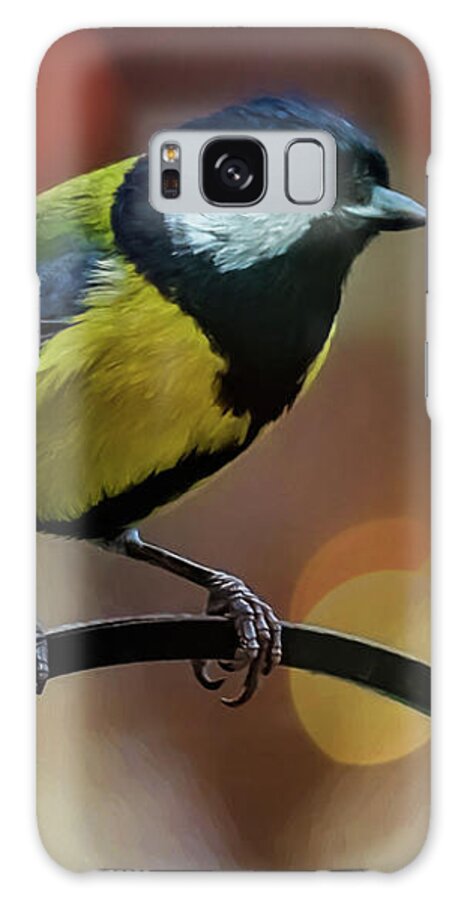 Great Tit Galaxy Case featuring the photograph Great Tit by Adrian Evans