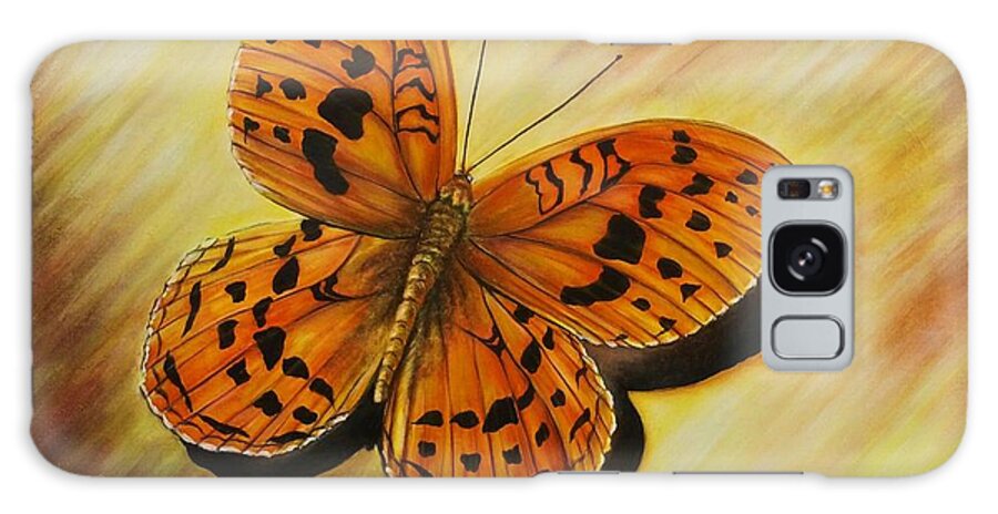 Butterfly Galaxy Case featuring the painting Greek Butterfly by Vivian Casey Fine Art