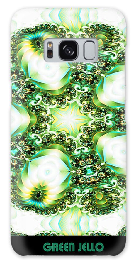Fractal Galaxy Case featuring the digital art Green Jello by Charmaine Zoe