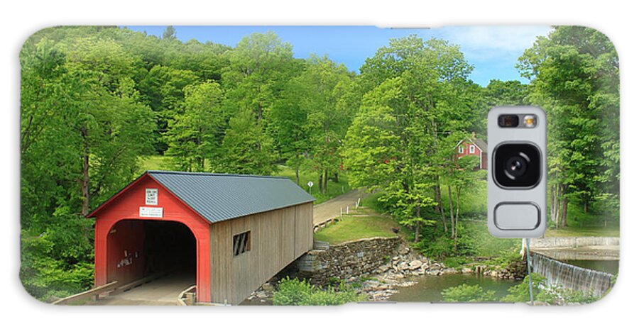 Vermont Galaxy Case featuring the photograph Green River Covered Bridge by John Burk