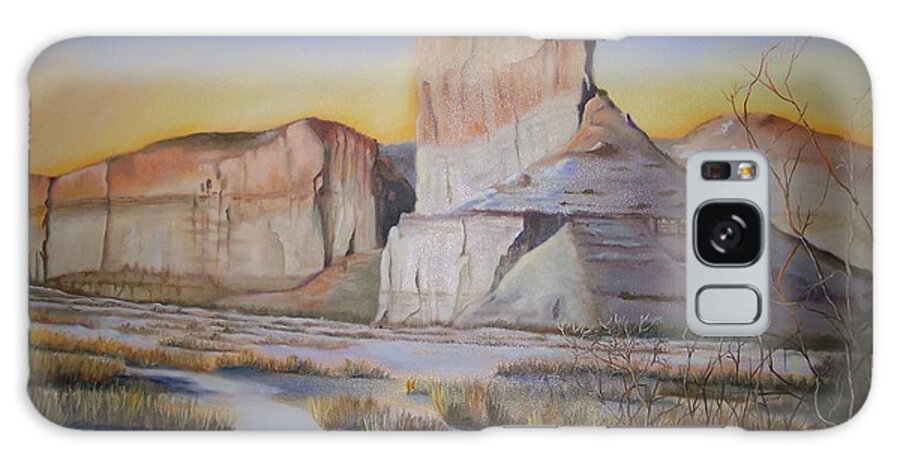 Western Galaxy Case featuring the painting Green River Wyoming by Marlene Book