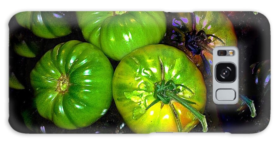 Green Tomatoes Galaxy Case featuring the photograph Green Tomatoes by Elisabeth Derichs