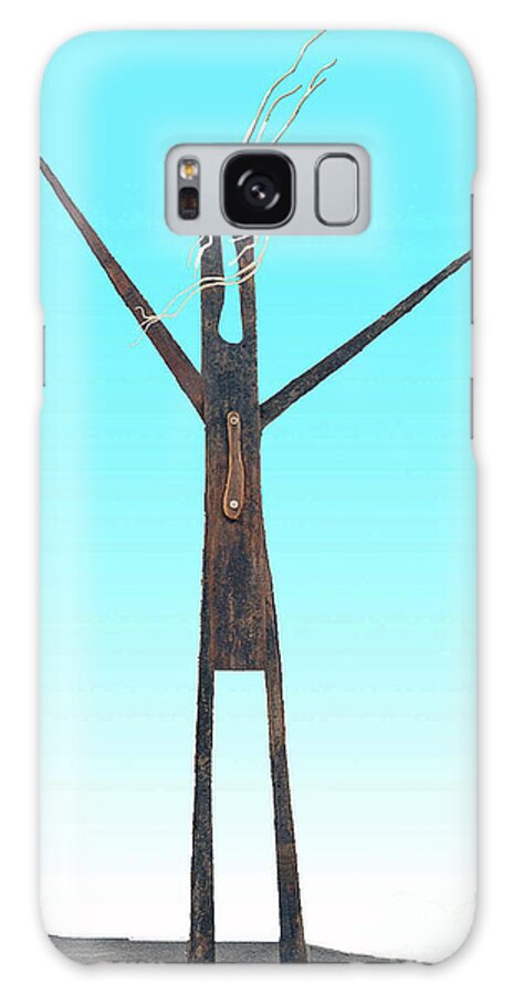 Recycle Art Galaxy S8 Case featuring the photograph Greeter Figure by Bill Thomson