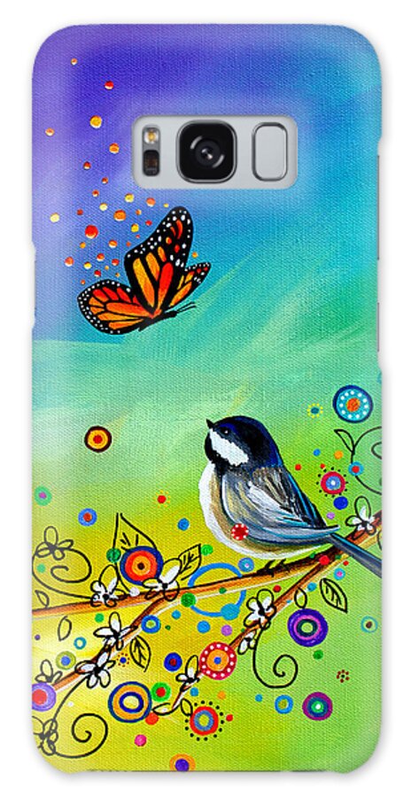 Butterfly Galaxy Case featuring the painting Greetings by Cindy Thornton