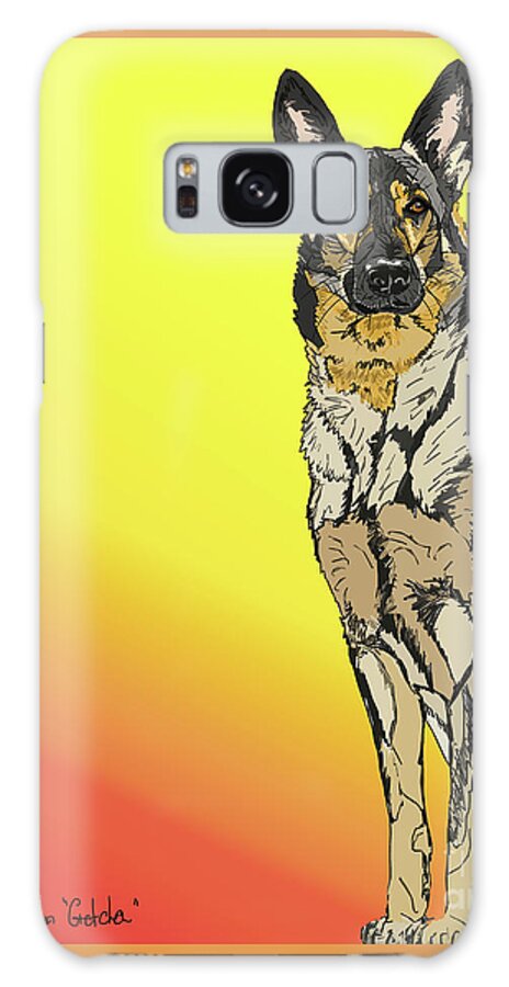 Gsd Galaxy S8 Case featuring the digital art Gretchen in Digital by Ania M Milo